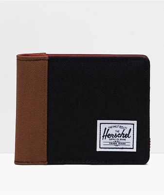 Herschel Supply Co. Roy Black, Saddle Brown & Ketchup Bifold Wallet