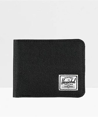 Herschel Supply Co. Roy Black Canvas Bifold Wallet