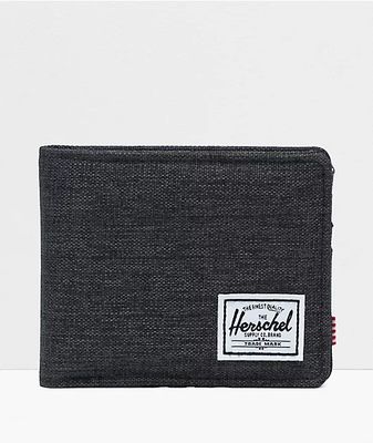 Herschel Supply Co. Roy Crosshatch Black Bifold Wallet