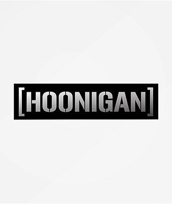 Hoonigan Censor Bar Silver & Black Sticker