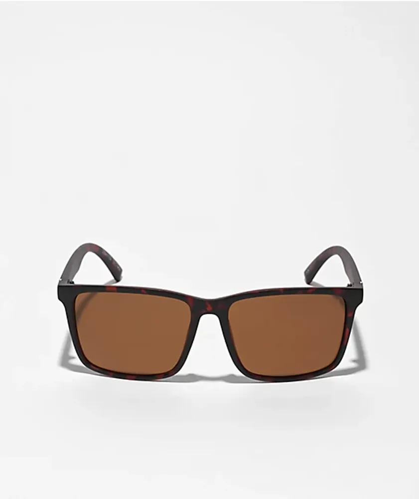 Hopper Tortoise & Brown Polarized Square Sunglasses