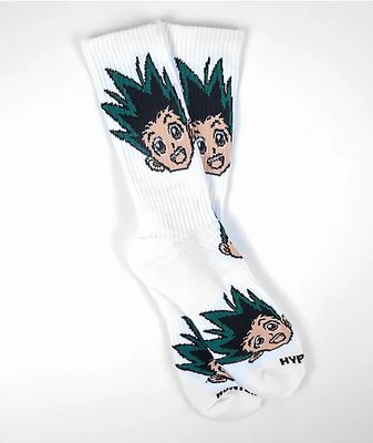 Hypland x Hunter x Hunter Gon Eye White Crew Socks