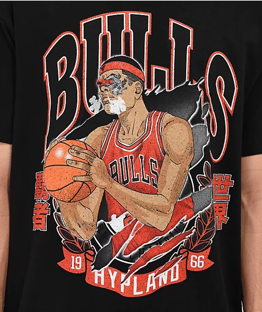 NBA, Shirts, Chicago Bulls Nba 66 Button Up Short Sleeve Jersey Medium  Black Red White S