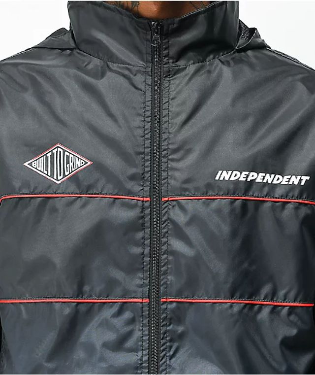 zine glo reflective silver anorak windbreaker jacket