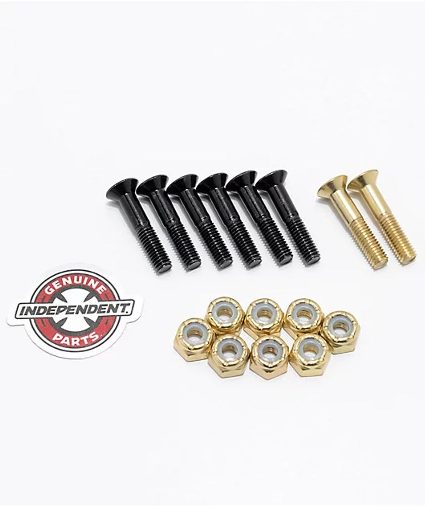 Independent Gold Crossbolts 1" Skateboard Hardware