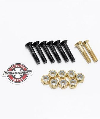 Independent Gold Crossbolts 1" Skateboard Hardware