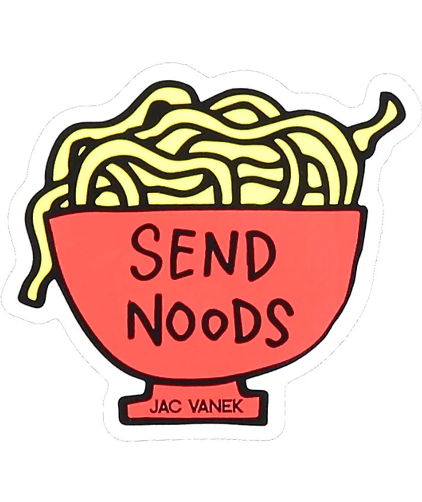 JV by Jac Vanek Send Noods Sticker
