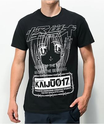 KAIJU017 Pound Sign 017 Black T-Shirt