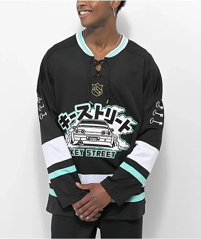 HUF Star Green & White Hockey Jersey