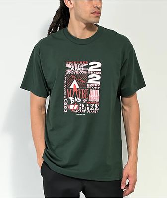 Know Bad Daze 2 Sides Forest Green T-Shirt