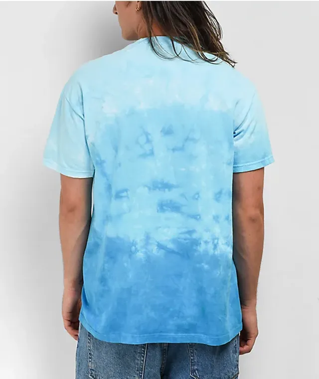 Liquid Blue Dolphin Domain Tie-Dye T-Shirt - S