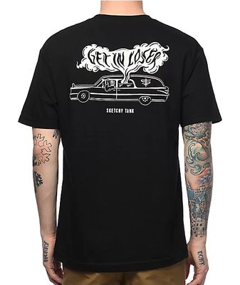 Lurking Class By Sketchy Tank Loser Black T-Shirt
