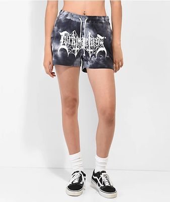 Lurking Class By Sketchy Tank Tombs Black Tie Dye Sweat Shorts