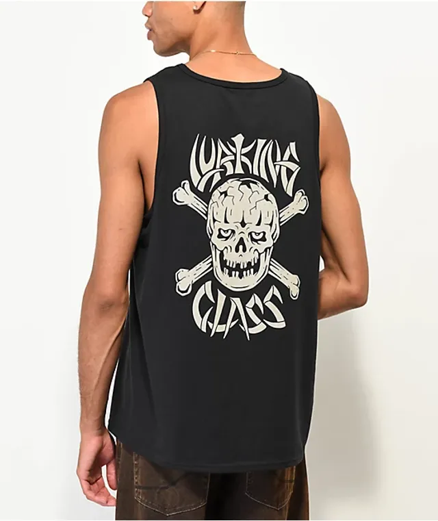 Lurking Class by Sketchy Tank Black & White Pinstripe Baseball