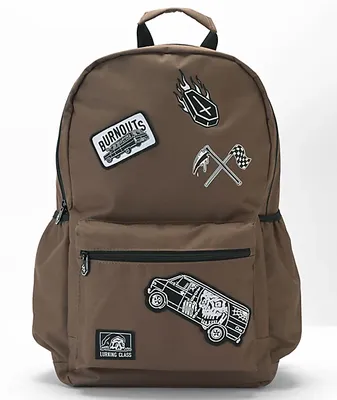 Lurking Class by Sketchy Tank Burnouts Brown Backpack