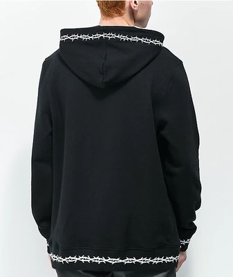 Sketchy Tank Coffin Pocket Black Hoodie 