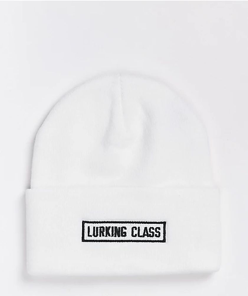 Lurking Class by Sketchy Tank Lurker White Beanie