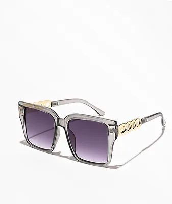 Luxury Smoke Square Sunglasses
