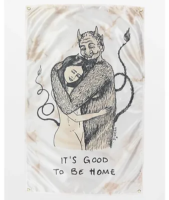 Melodie Good To Be Home Tan Tie Dye Banner