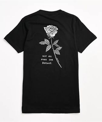 Melodie Reasons Rose Black T-Shirt