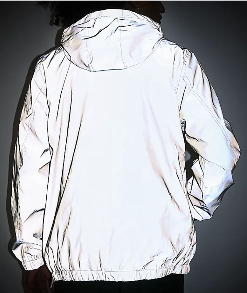 Members Only Astronaut Reflective Silver Jacket
