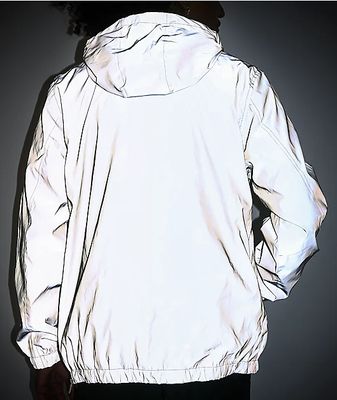 silver reflective hoodie