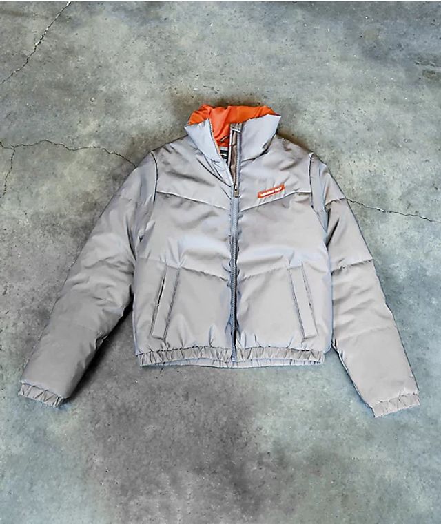 Ninth Hall Shae Reflective Silver Puffer Jacket