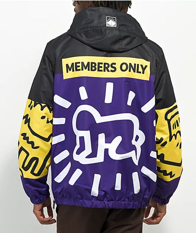 members only keith haring puffer jacket