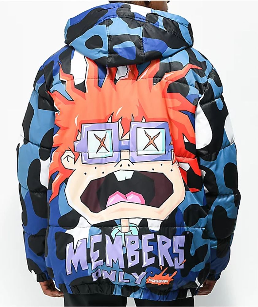 Members Only x Nickelodeon Chuckie Blue Puffer Jacket