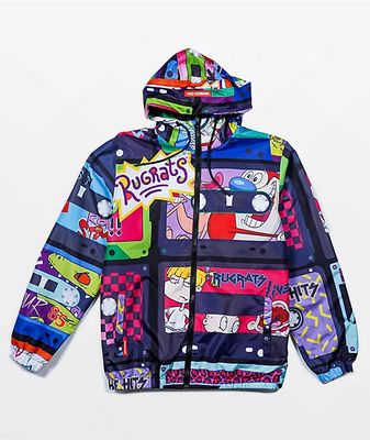 Members Only x Nickelodeon Reptar Black Windbreaker Jacket