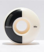 Mercer 53mm 99a Black & White Skateboard Wheels