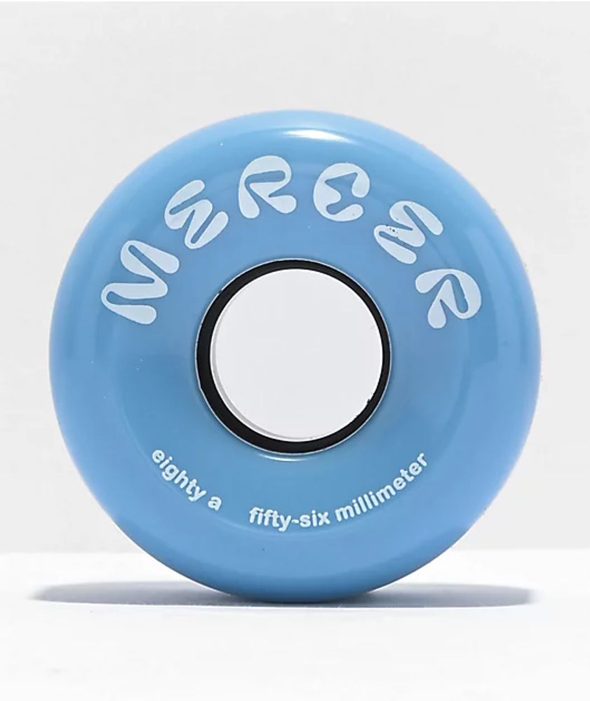 Mercer 56mm 80a Opaque Blue Skateboard Wheels