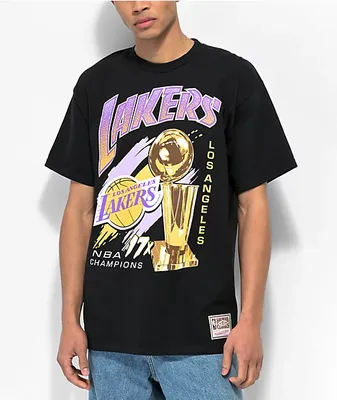 Mitchell & Ness x NBA Lakers Showtime 17x Black T-Shirt