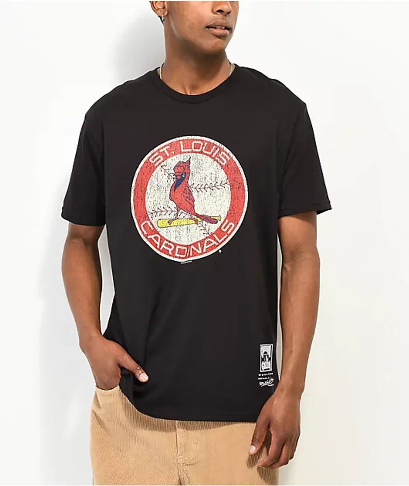Mitchell & Ness x MLB St. Louis Cardinals Under The Lights Black T-Shirt