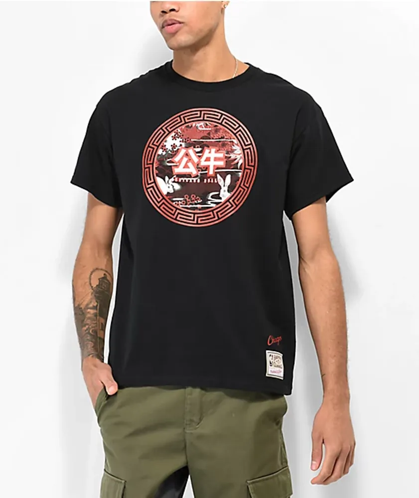 Mitchell & Ness x NBA Lakers Chinese New Year Black T-Shirt