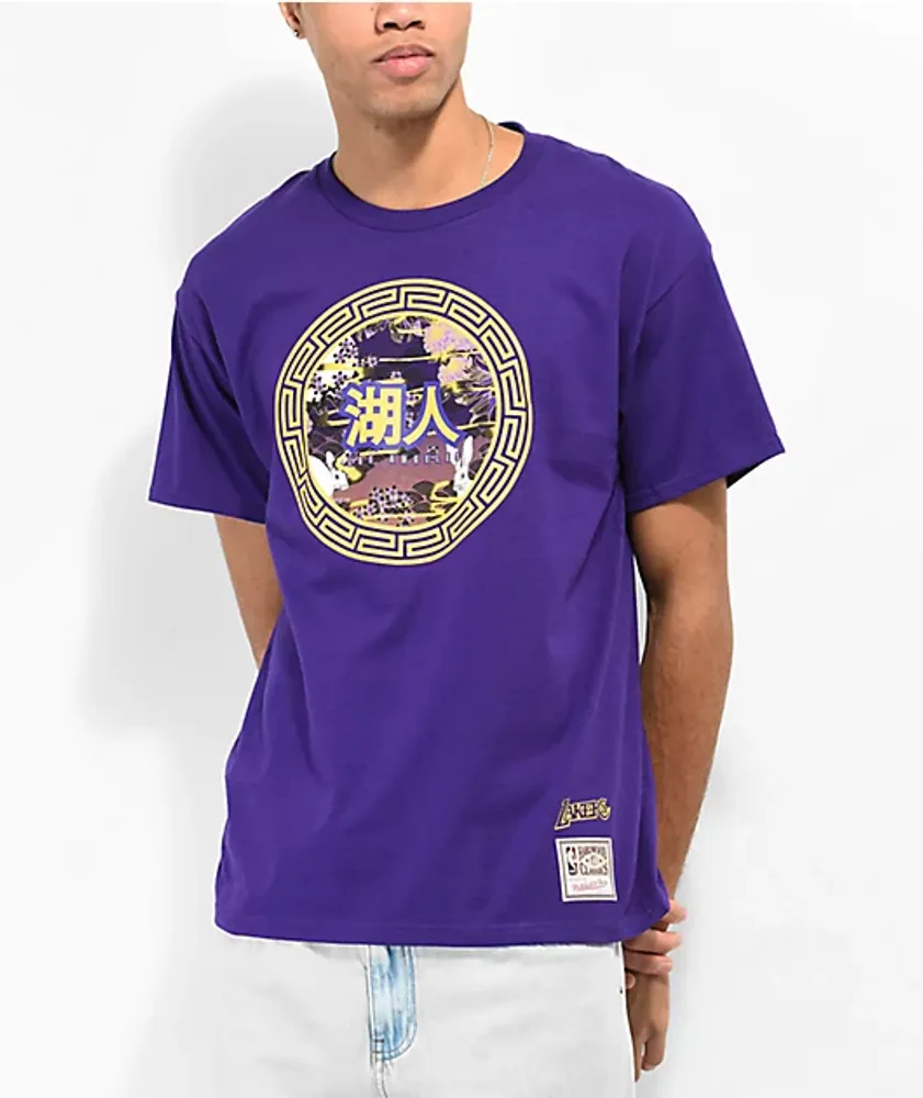 Mitchell & Ness x NBA Asian Heritage Los Angleles Lakers Purple T-Shirt