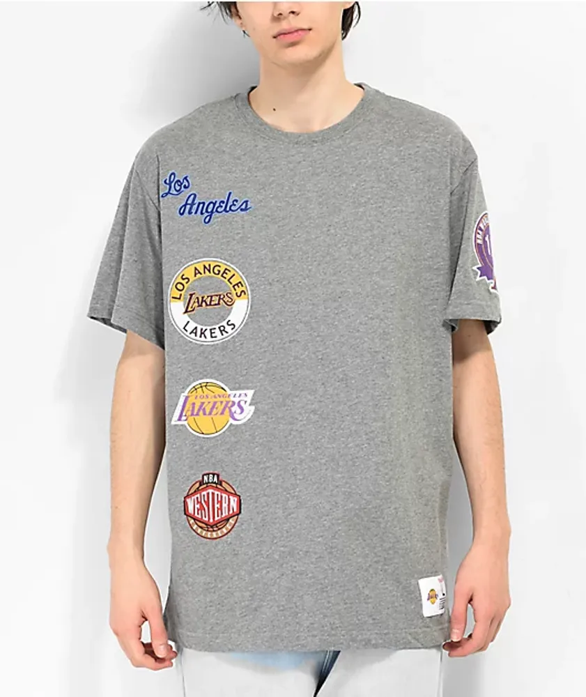 NBA LA LAKERS CHAMPIONSHIP OVERSIZED T-SHIRT 'GREY