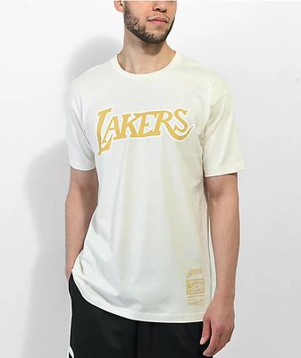 Mitchell & Ness x NBA LA Lakers State Flower Black T-Shirt