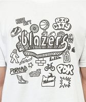 Mitchell & Ness x NBA Lakers Sandman Cream T-Shirt