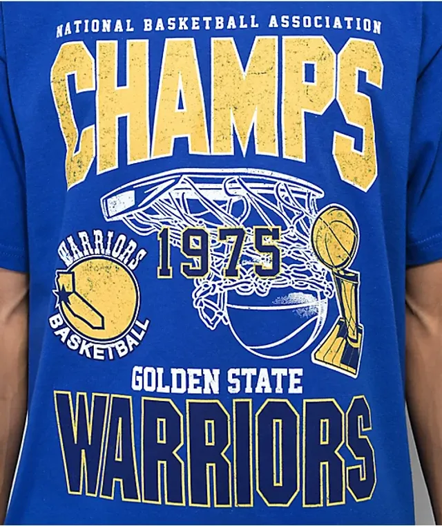 Mitchell & Ness x NBA Warriors Finals Blue T-Shirt