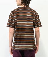 Monet Railway Brown & Black Stripe T-Shirt