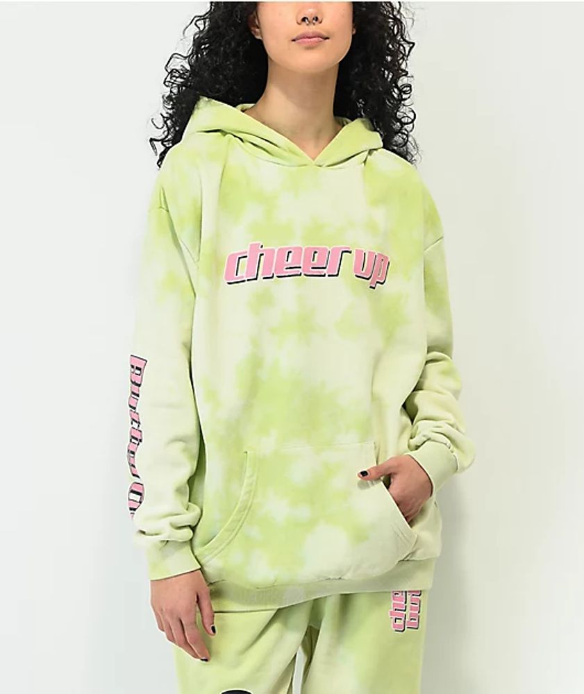 NGOrder x Powerpuff Girls Buttercup Green Tie Dye Jogger Sweatpants