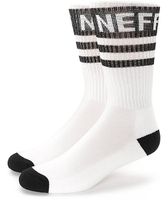 Neff Promo White & Black Crew Socks