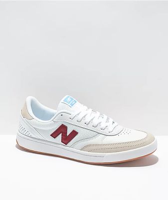 New Balance Numeric 440 White & Red Skate Shoes