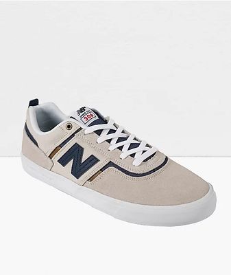 New Balance Numeric Jamie Foy 306 Sea Salt & Navy Skate Shoes