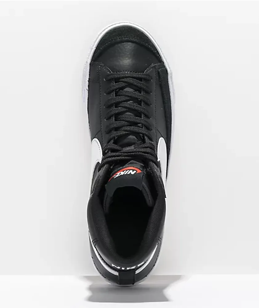 Nike Blazer Mid '77 Vintage Black Leather Shoes