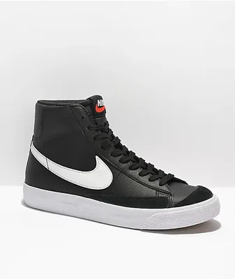 Nike Blazer Mid '77 Vintage Black Leather Shoes