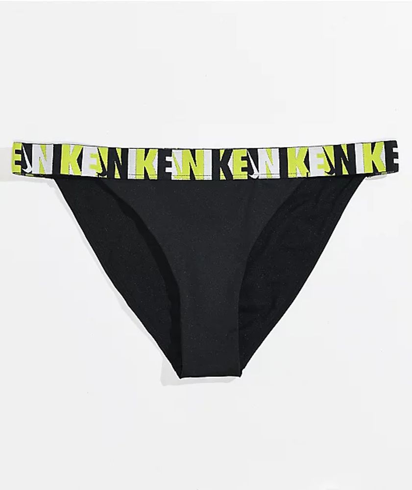 Nike Icon Black Cheeky Bikini Bottom