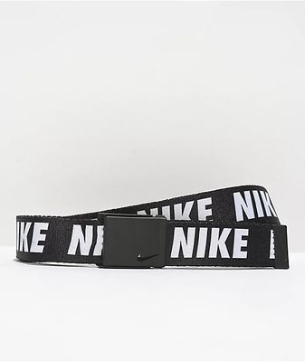 Nike Repeat Black & White Web Belt