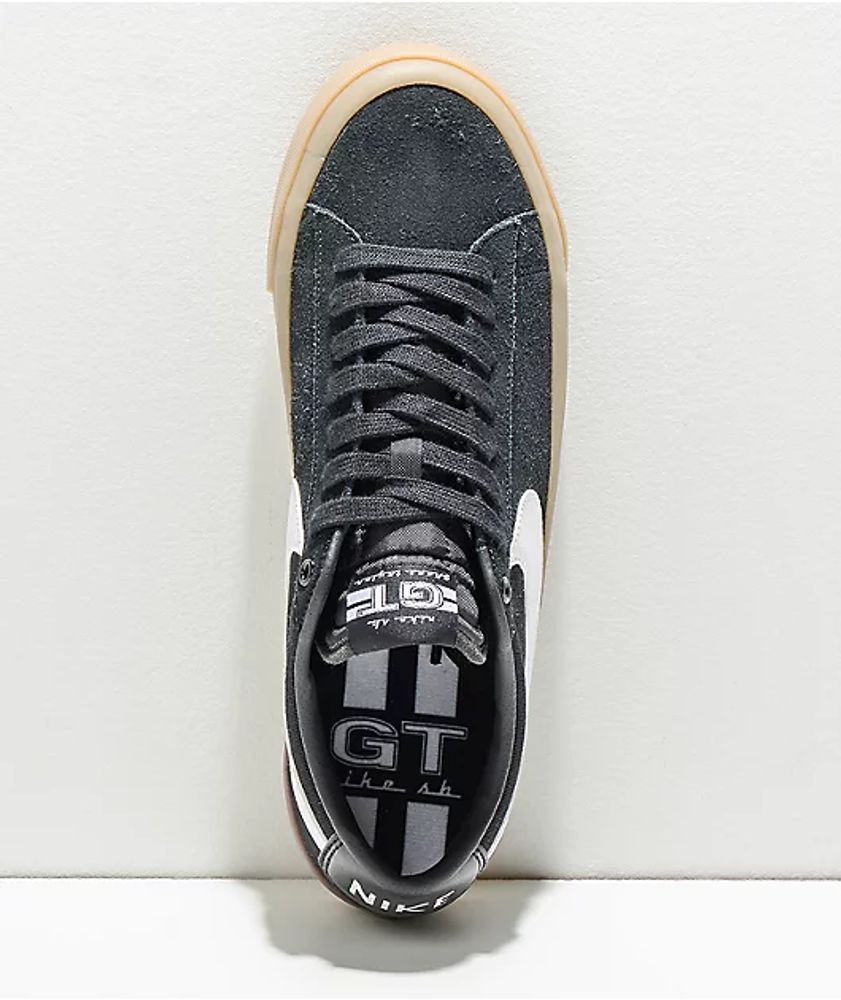 Nike SB Blazer Low GT Pro Black & Gum Skate Shoes